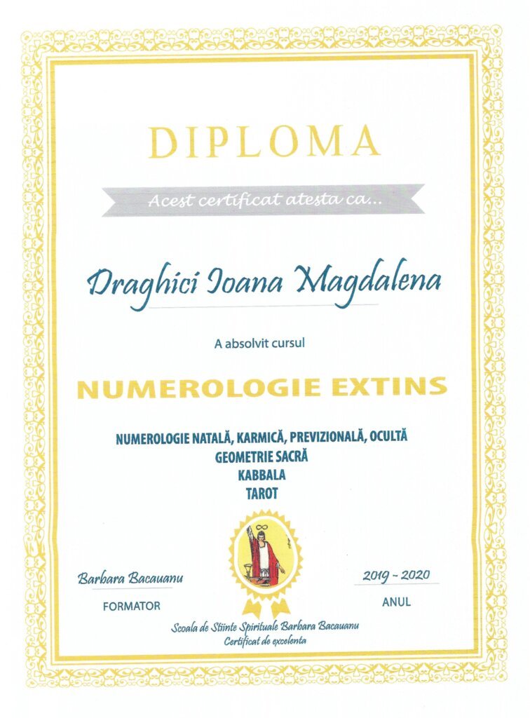 Diploma Numerologie extins